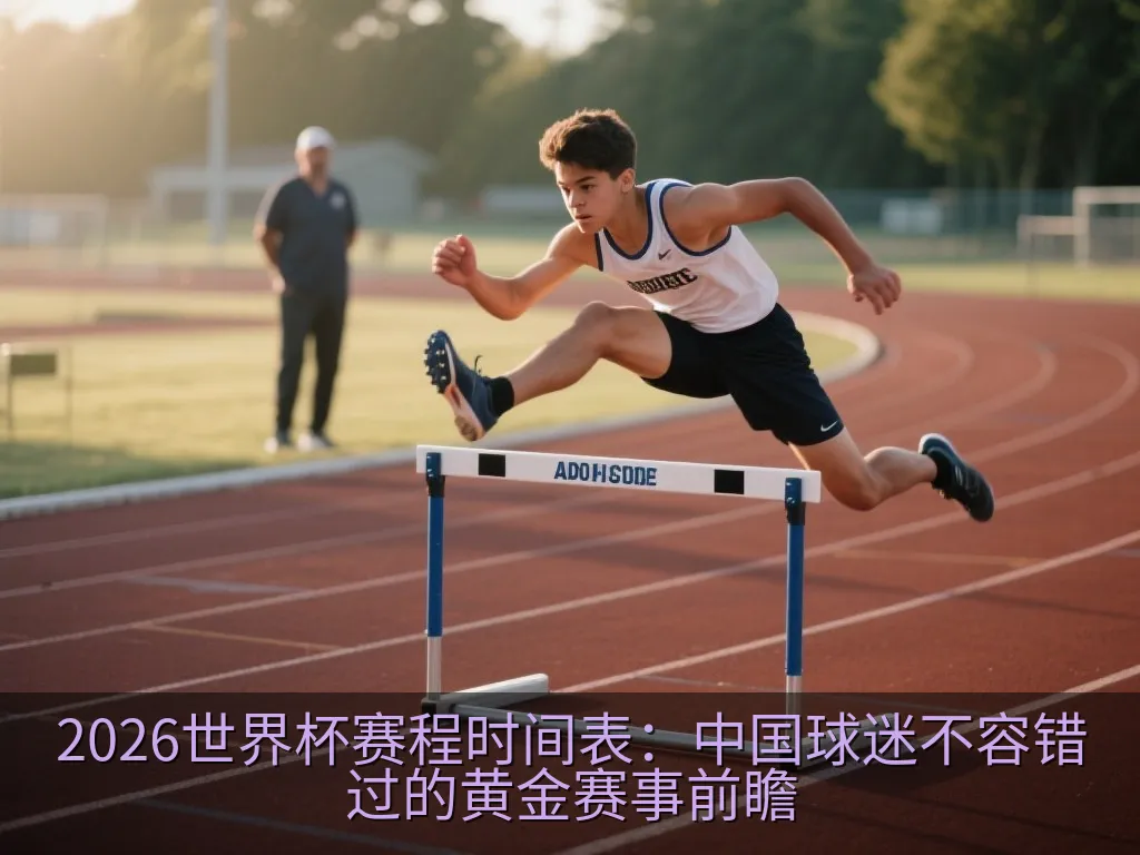 清晨阳光照耀下的现代足球场外观